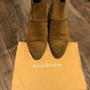 Lanvin Suede Studded Chelsea Boot